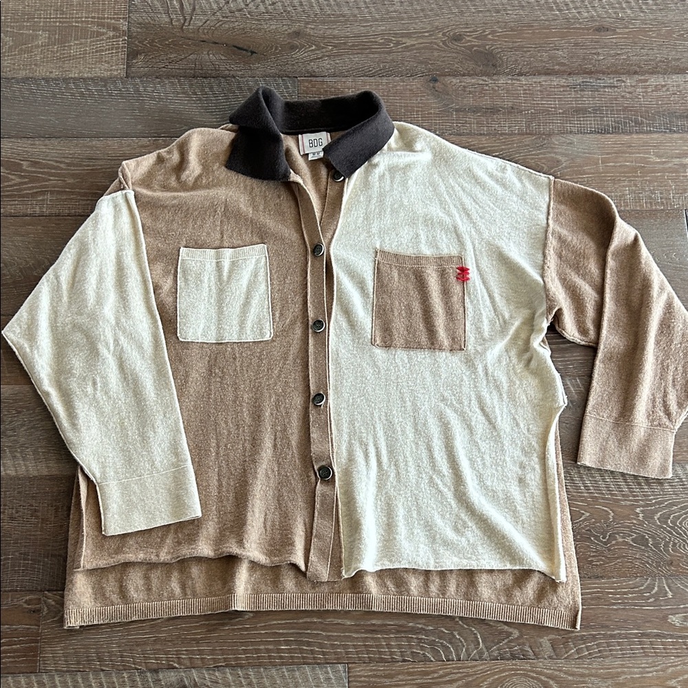 BDG Color Block Cardigan Shirt